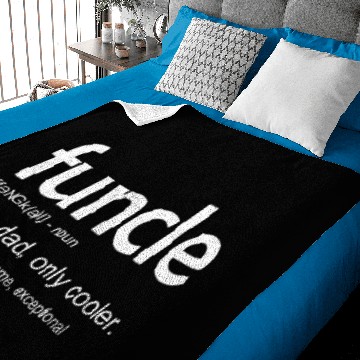 Discover Funny Gift For Uncle Funcle Definition Baby Blankets