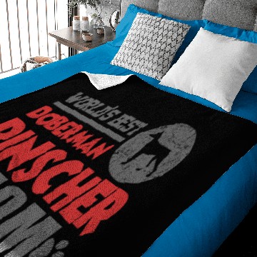 Discover DOBERMAN MOM .png Baby Blankets