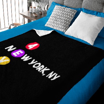 Discover new york underground subway fan Baby Blankets
