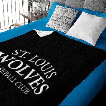 Discover FUNNY ST. LOUIS WOLVES COMEDIC Baseball Jerseys Baby Blankets