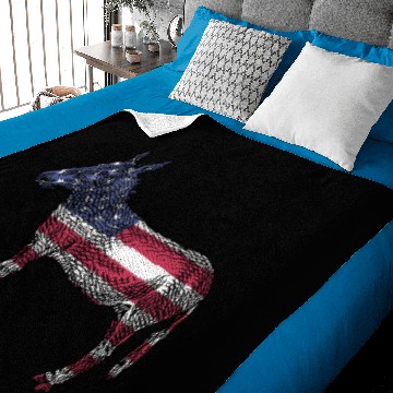 Discover donkey mule esel78 Baby Blankets