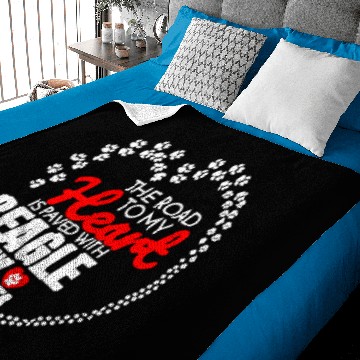 Discover Beagle Paw Prints Dog Baby Blankets