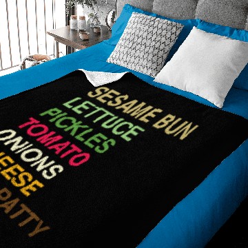 Discover Burger - Burger Anatomy Baby Blankets