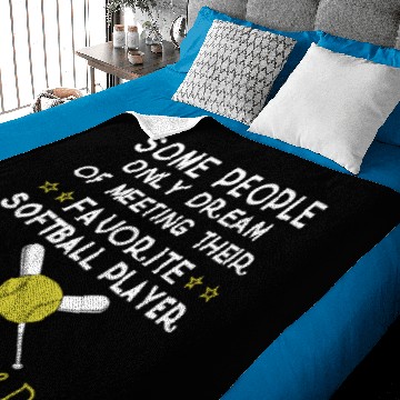 Discover SOFTBALL DAD Baby Blankets
