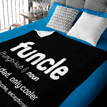 Discover Funcle - funny uncle like a dad only cooler Baby Blankets