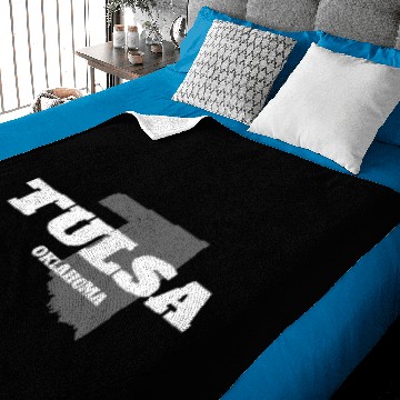 Discover OKLAHOMA TULSA US STATE EDITION Baby Blankets