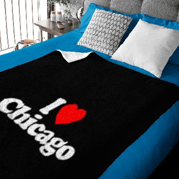 Discover I Love Heart CHICAGO Funny Baby Blankets Premium