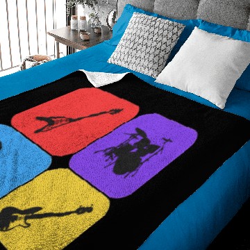 Discover Rock Band Baby Blankets