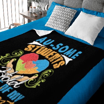 Discover Autism Teacher Baby Blankets