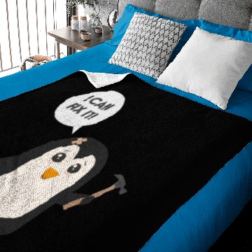 Discover Construction worker Penguin Baby Blankets