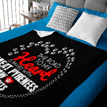 Discover Great Pyrenees Paw Prints Baby Blankets