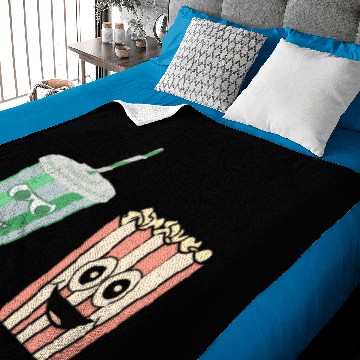 Discover popcorn and soda Baby Blankets