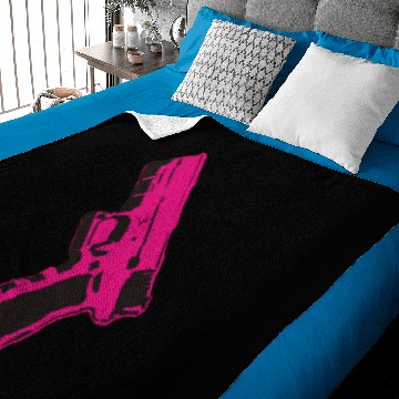 Discover Pink gun Baby Blankets