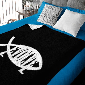 Discover EVOLVE Baby Blankets SMALL funny evolution science athei