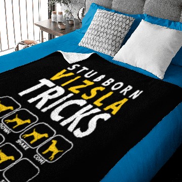 Discover Stubborn Vizsla Tricks Baby Blankets