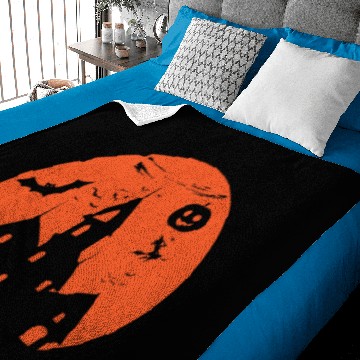 Discover Haunted House Halloween Baby Blankets present gift