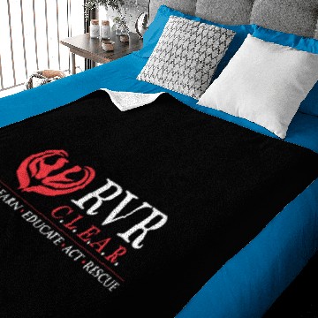 Discover CLEAR Logo - White/Red Baby Blankets