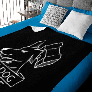 Discover Big Dog Forge Logo [White] Baby Blankets