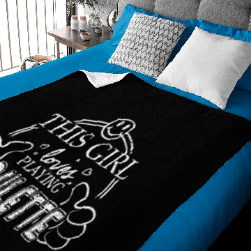 Discover Girl Loves Playing Roulette Baby Blankets