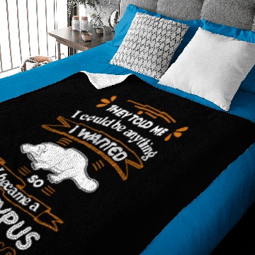 Discover I Became A Platypus Baby Blankets