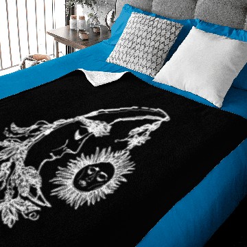 Discover Day Night Moon Sun Baby Blankets