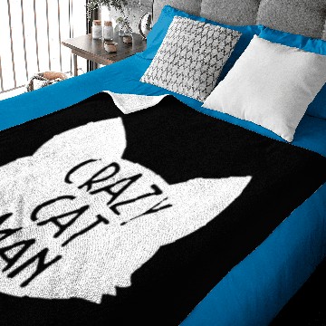 Discover Crazy Cat Man Baby Blankets
