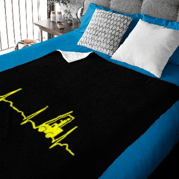 Discover GIFT - ECG CAR LOADER YELLOW Baby Blankets