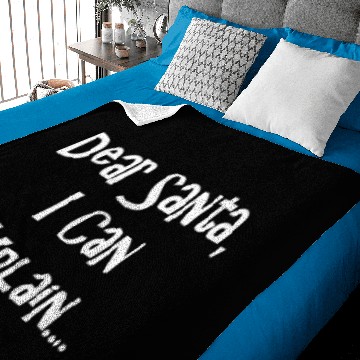 Discover Dear Santa I Can Explain Baby Blankets