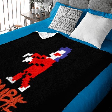 Discover 8 Bit Zombie Baby Blankets
