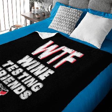 Discover WTF - Wine Testing Friends - Perfect Gift Baby Blankets
