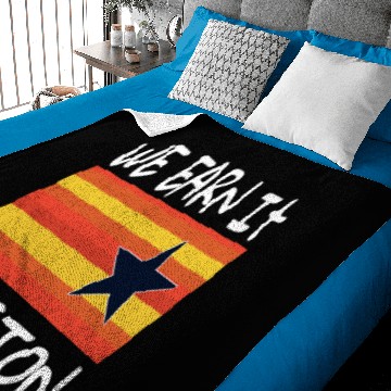 Discover Baseball we earn it houston Baby Blankets