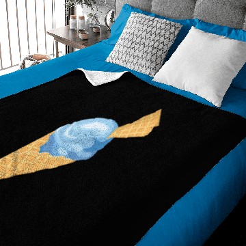 Discover Ice Cream Blue Baby Blankets