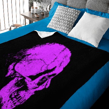 Discover Girly Skeleton Head Baby Blankets