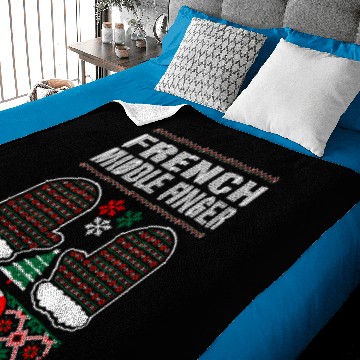 Discover French Middle Finger Baby Blankets