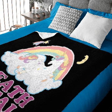 Discover Death Metal Unicorn Baby Blankets