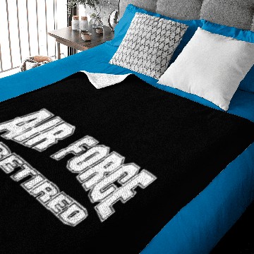 Discover Funny Air Force Retired Baby Blankets