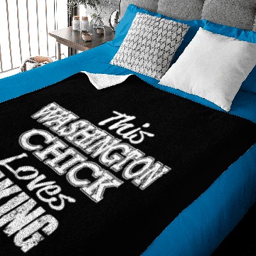 Discover Washington Chick Hiking Baby Blankets