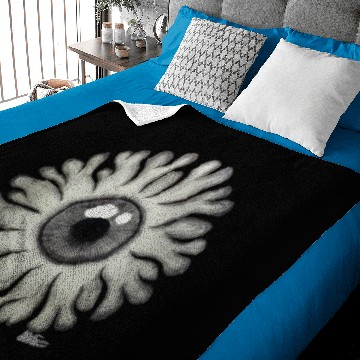 Discover Fire Eye Graphite Baby Blankets