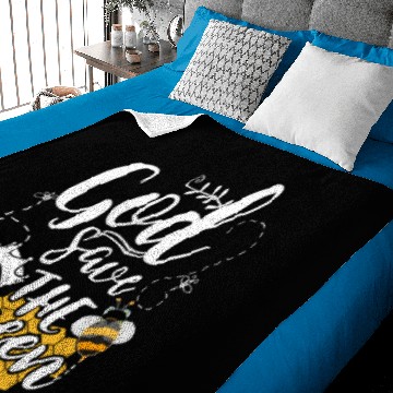 Discover Beekeeper Bee Gift - God Save the Queen Beekeeping Baby Blankets