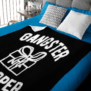 Discover Gangster Wrapper Funny Christmas Baby Blankets