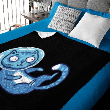 Discover Space cat Baby Blankets