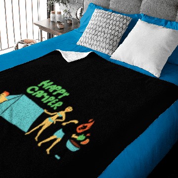 Discover Happy Camper Baby Blankets