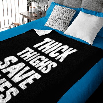 Discover THICK THIGHS SAVE LIVES Baby Blankets