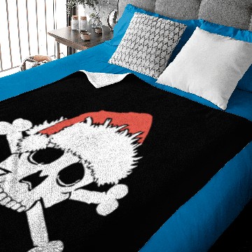 Discover EMO SANTA SKULL MERRY NIGHTMARE CHRISTMAS SKELETON Baby Blankets
