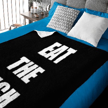 Discover eat the rich wht Baby Blankets