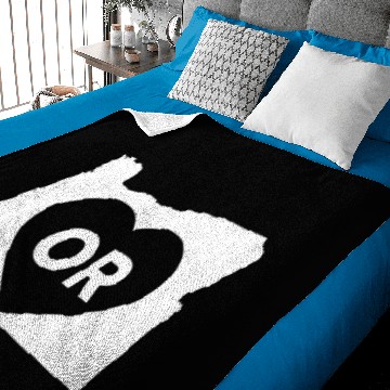 Discover I Love Oregon State White Baby Blankets