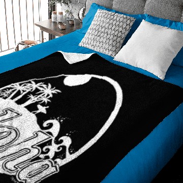 Discover Aloha Surfer Beach in White Baby Blankets