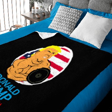 Discover Donald Pump Funny Gym Baby Blankets