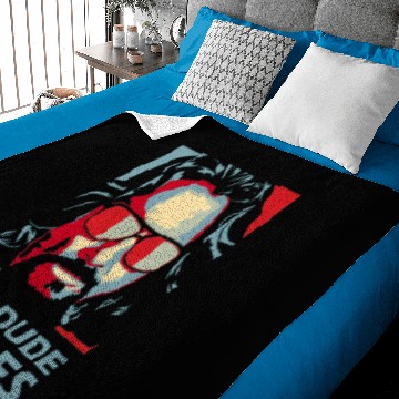 Discover The Dude Abides Man Baby Blankets