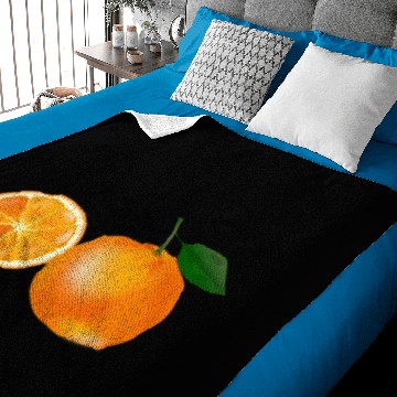 Discover Orange Fruit Image Baby Blankets